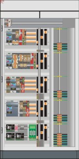 Sammelschienenraum Hilfsgeräteraum Kabel- anschluss- raum Geräteraum