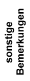 sonstige Bemerkung